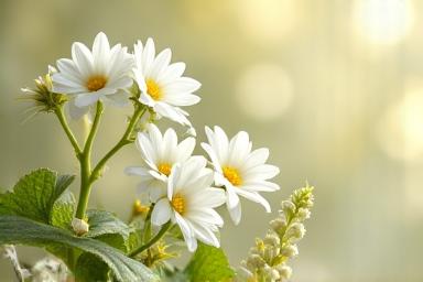 수면 개선에 좋은 재스민, 카모마일, 발레리안 식물